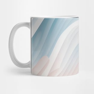 Pattern Flat Illustration Bright Isometric Pastel Colored Waves Mug